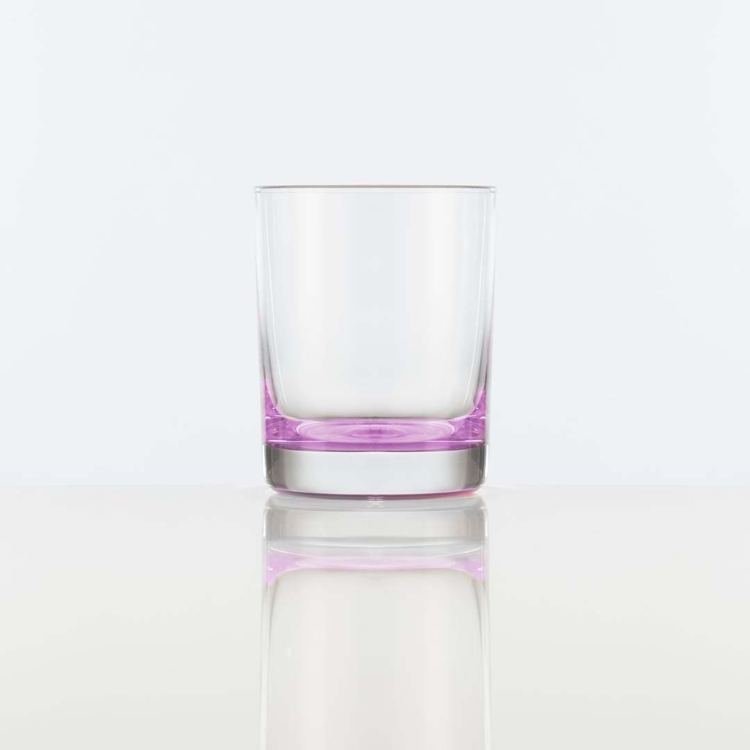 purple 11.75 oz glass on a white background.
