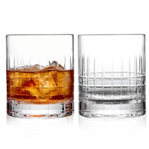 double old fashioned whiskey glass in our classic hand cut pattern.